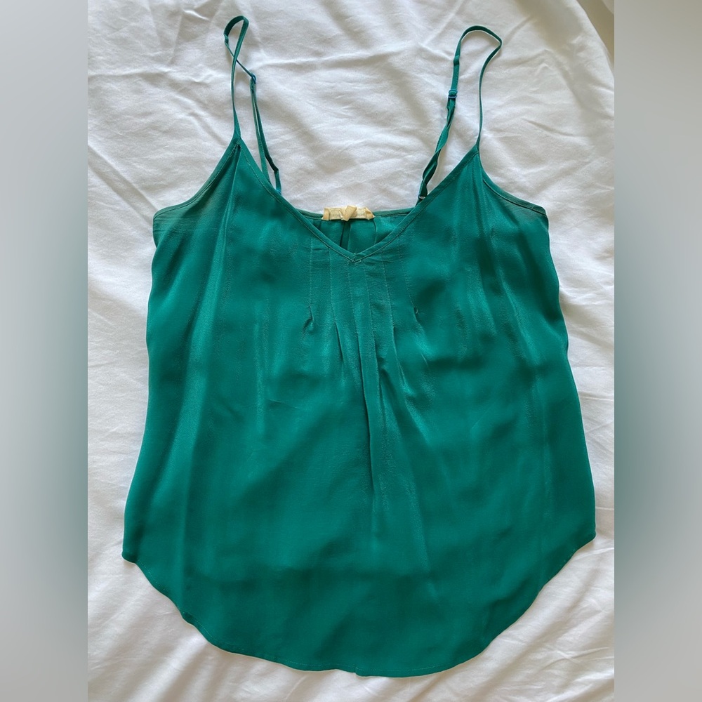 Teal Green Silk Cami